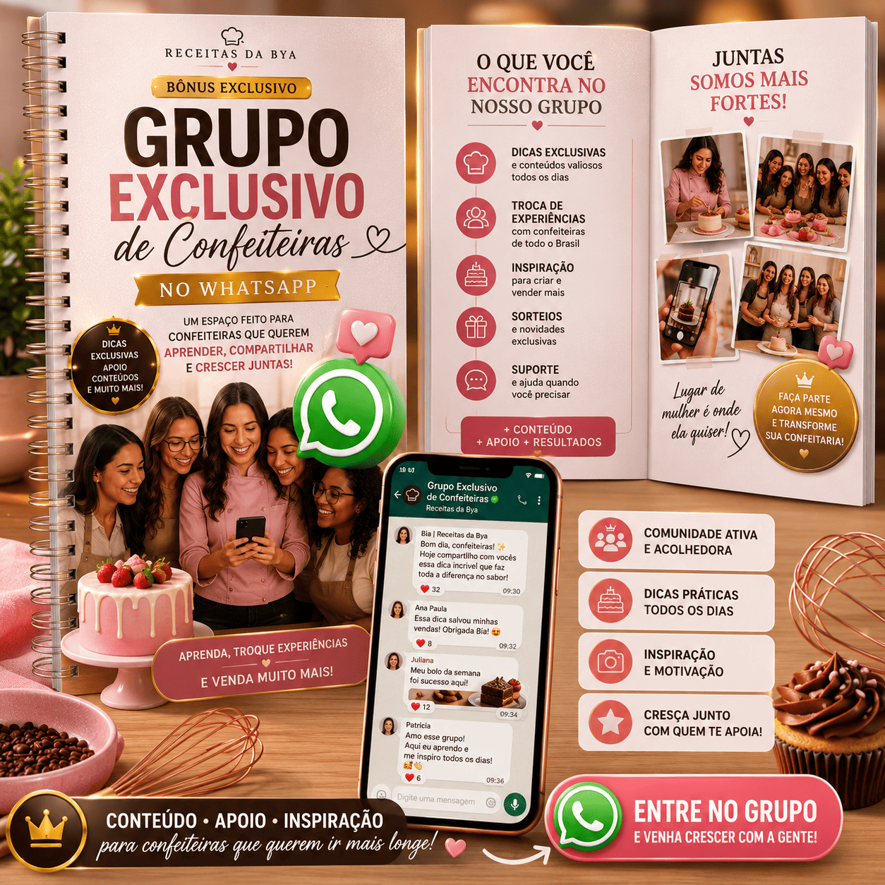 Grupo Exclusivo de Confeiteiras no WhatsApp