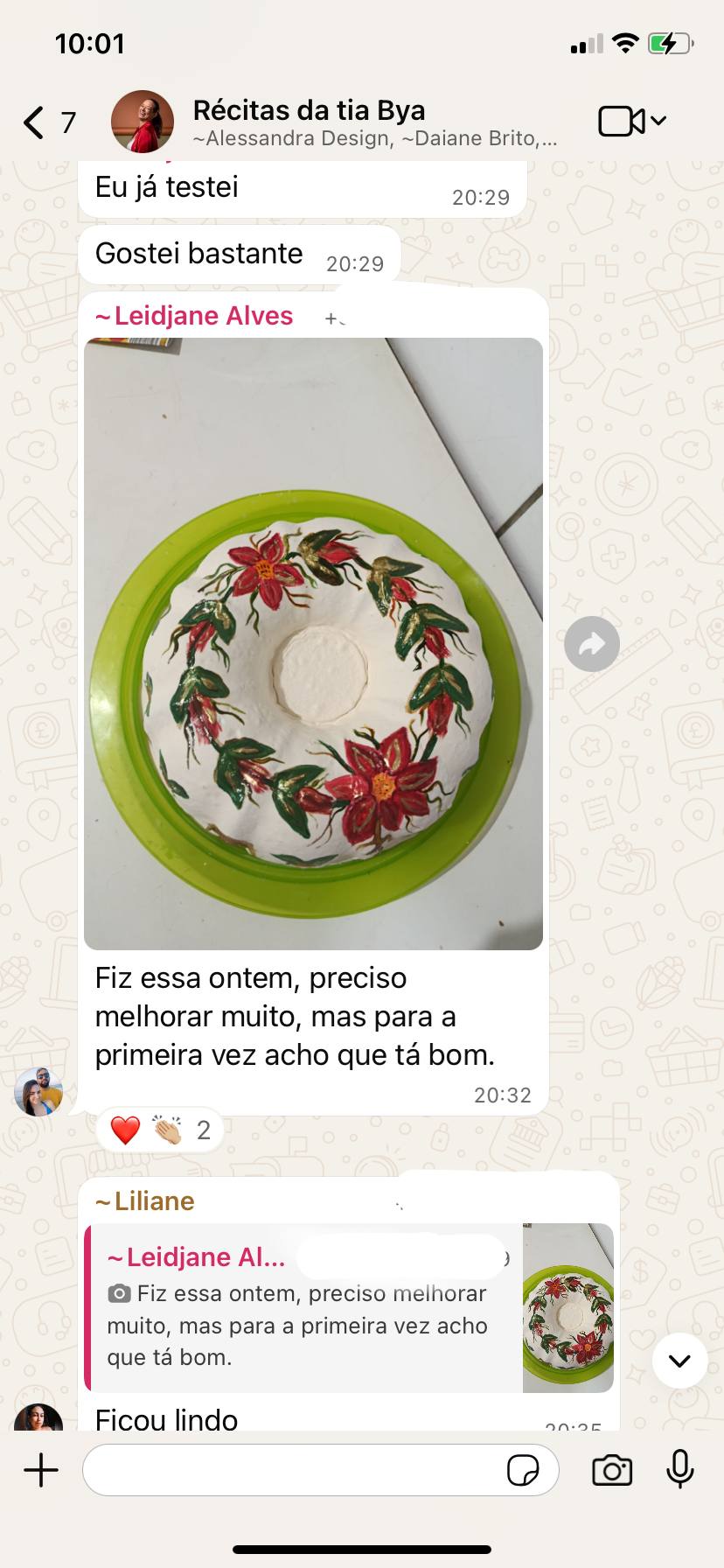 Depoimento aluna