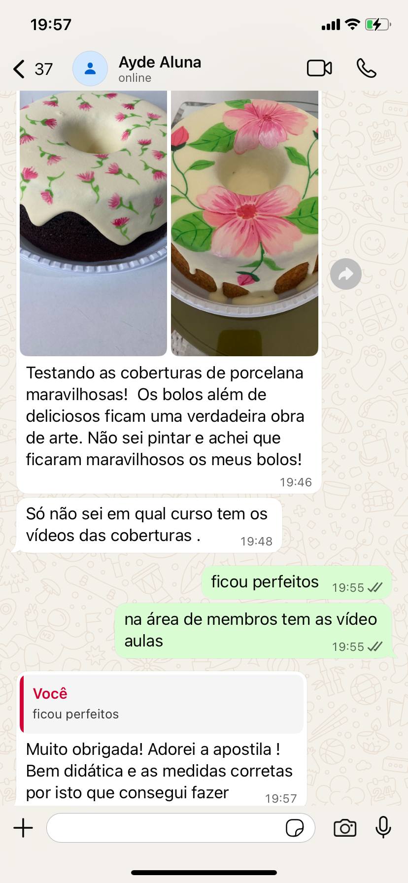 Depoimento aluna