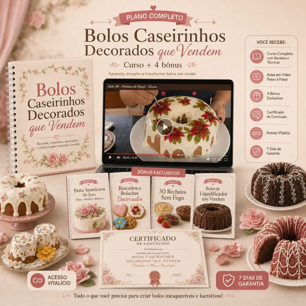 Mockup do plano completo Combo Confeitaria de Luxo