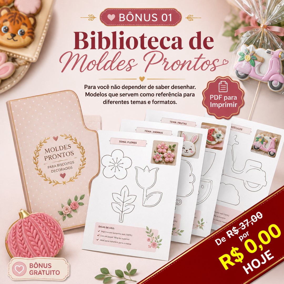 Bônus Biblioteca de Moldes Prontos